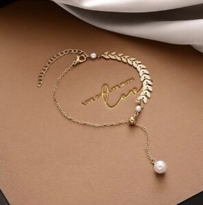 Pearl Willow Leaves Bracelet